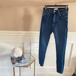 ZARA High Waisted Skinny Jeans Size US 8